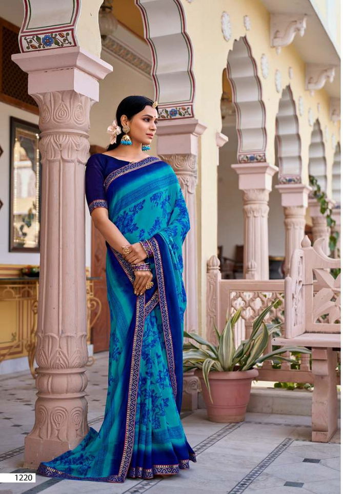 Laxminam Shruthi 3 Fancy Party Wear Georgette Designer Saree Collection